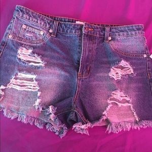 Women denim shorts